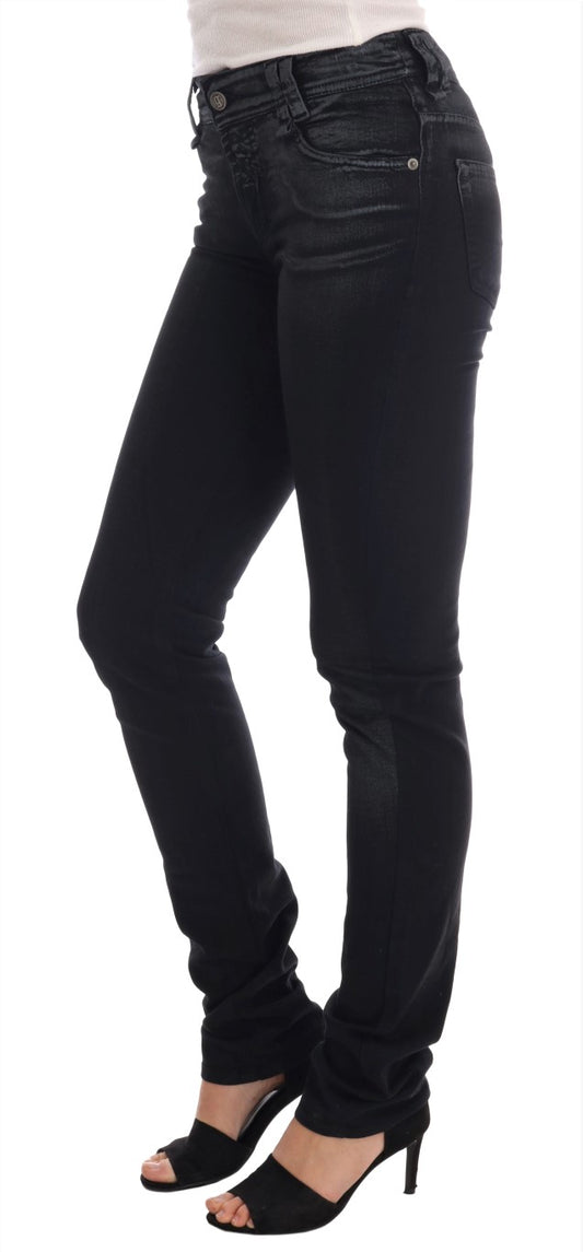 John Galliano Gråvasket Bomullsstretchjeans med Regular Fit