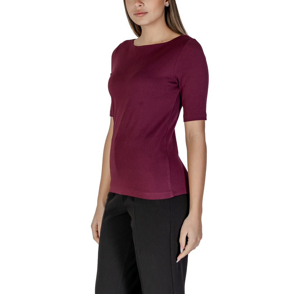 Lila bomulls-T-shirt