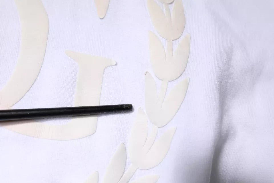Dolce & Gabbana Vit Logotyp Huvtröja Tröja