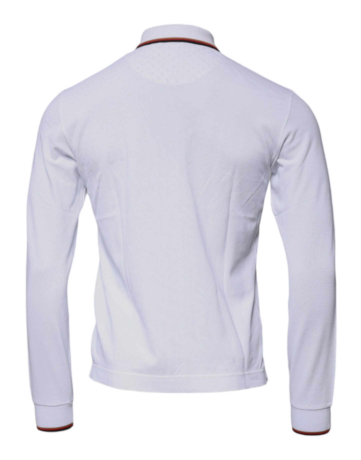 Dolce & Gabbana Vit Krona Herr Hel Dragkedja Sweatshirt Tröja
