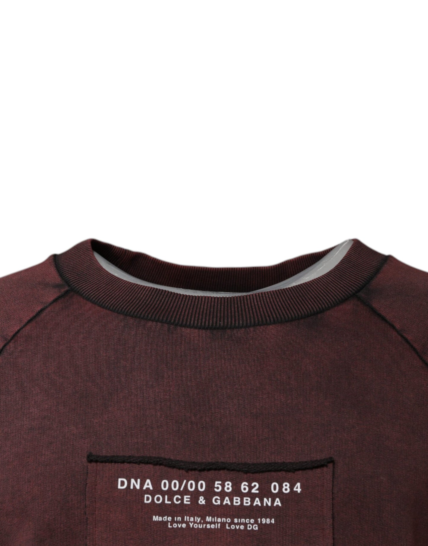 Dolce & Gabbana Brun Logotyp Bomull Rund Halsad Tröja
