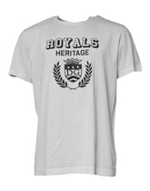 Dolce & Gabbana Vit Royals Heritage Bomullst-t-shirt