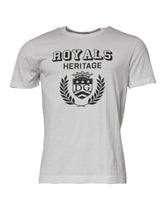 Dolce & Gabbana Vit Royals Heritage Bomullst-t-shirt