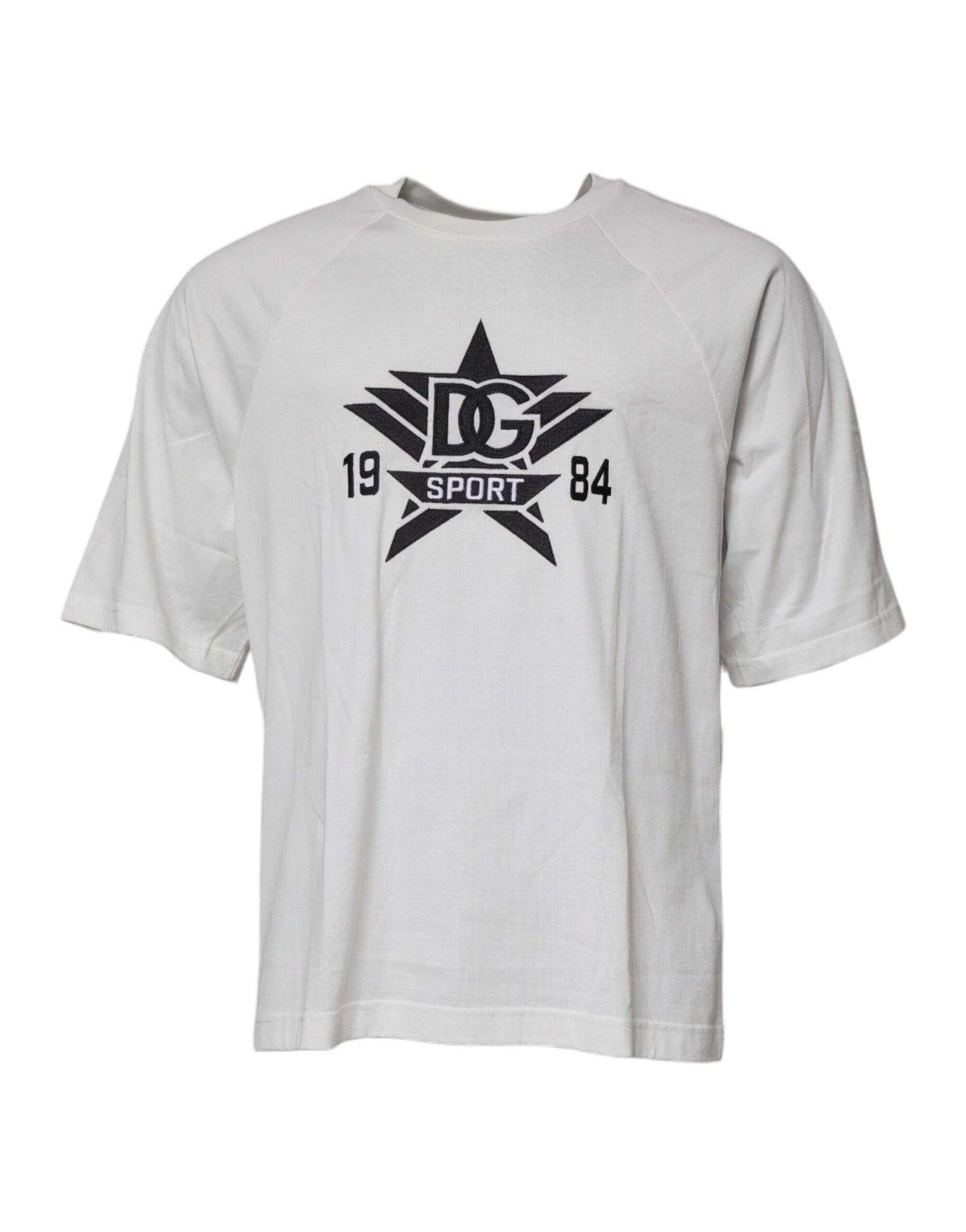 Dolce & Gabbana Vit DG Sport Rundringad Kortärmad T-shirt