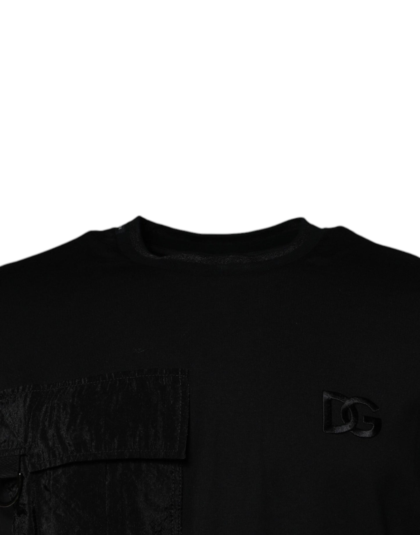 Dolce & Gabbana svart rund hals t-skjorte med korte ermer