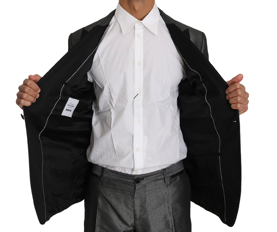 Dolce & Gabbana gråmønstret MARTINI 2-delt dress