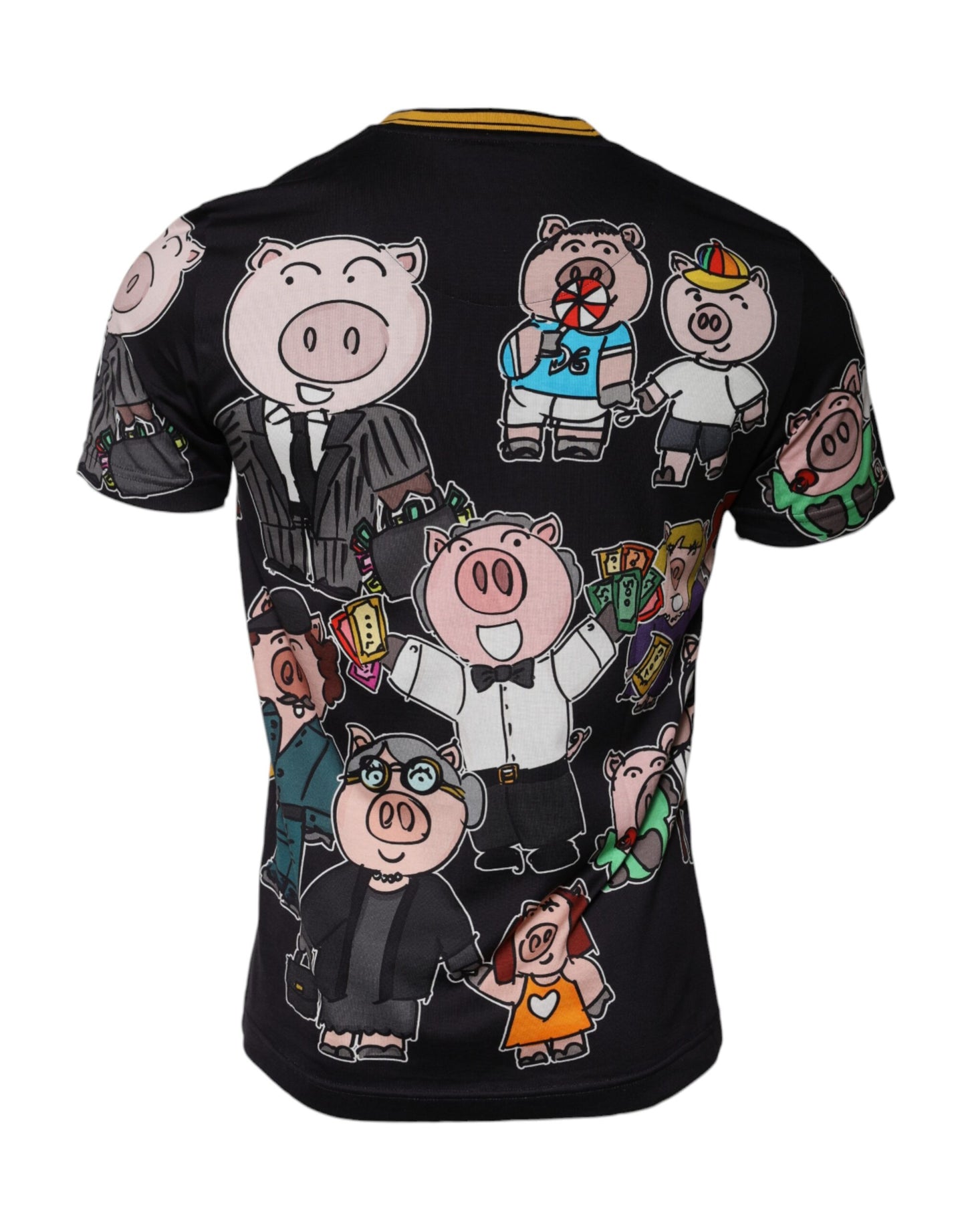 Dolce & Gabbana Svart 2019 Grisens år T-skjorte med rund hals