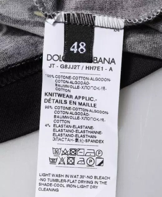 Dolce & Gabbana Svart 2019 Grisens år T-skjorte med rund hals