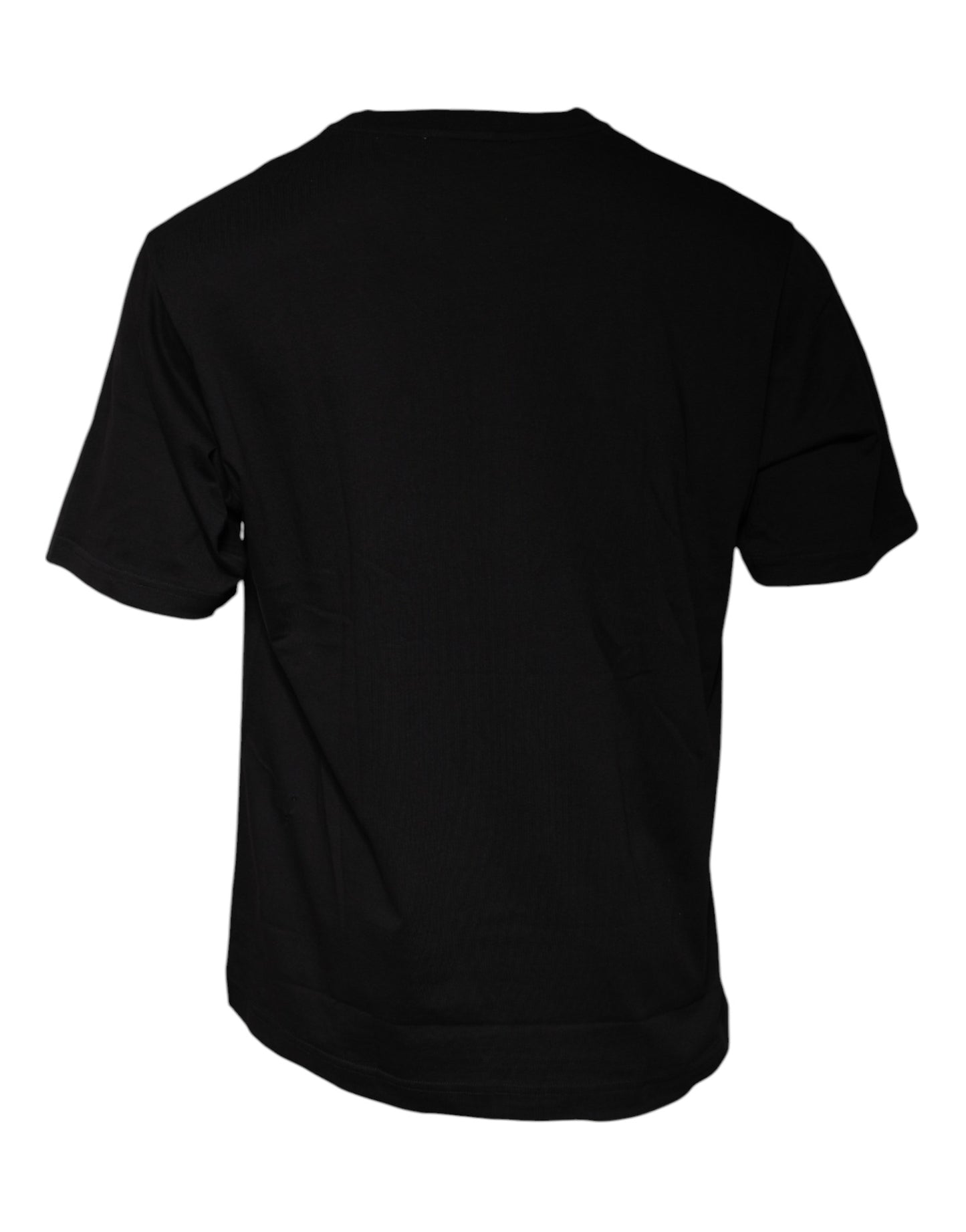 Dolce & Gabbana svart logotrykk bomulls-T-skjorte med korte ermer