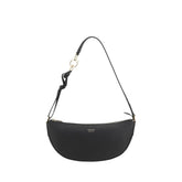 Ferragamo Black Calf Leather Bos Taurus Shoulder Bag