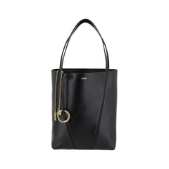Chloé Black Calf Leather Bos Taurus Shoulder Bag