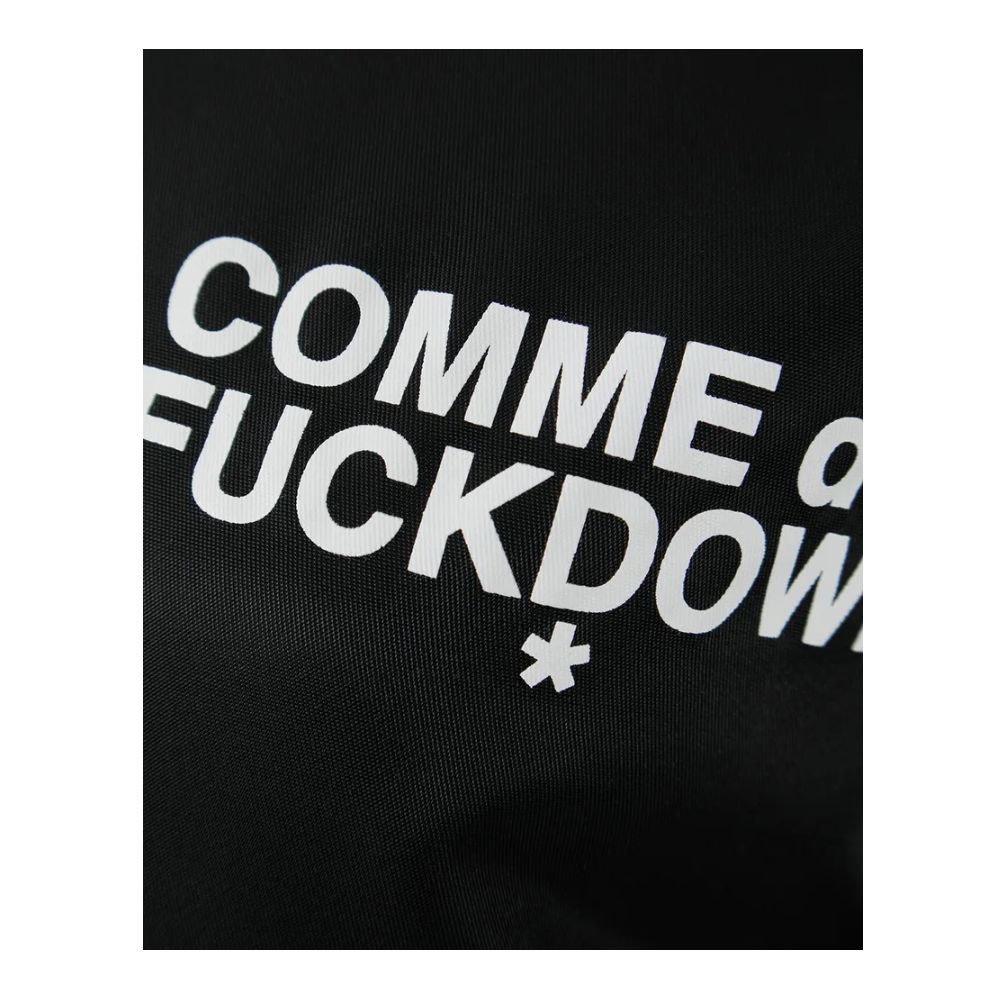 Comme Des Fuckdown svarte nylonjakker og -frakker