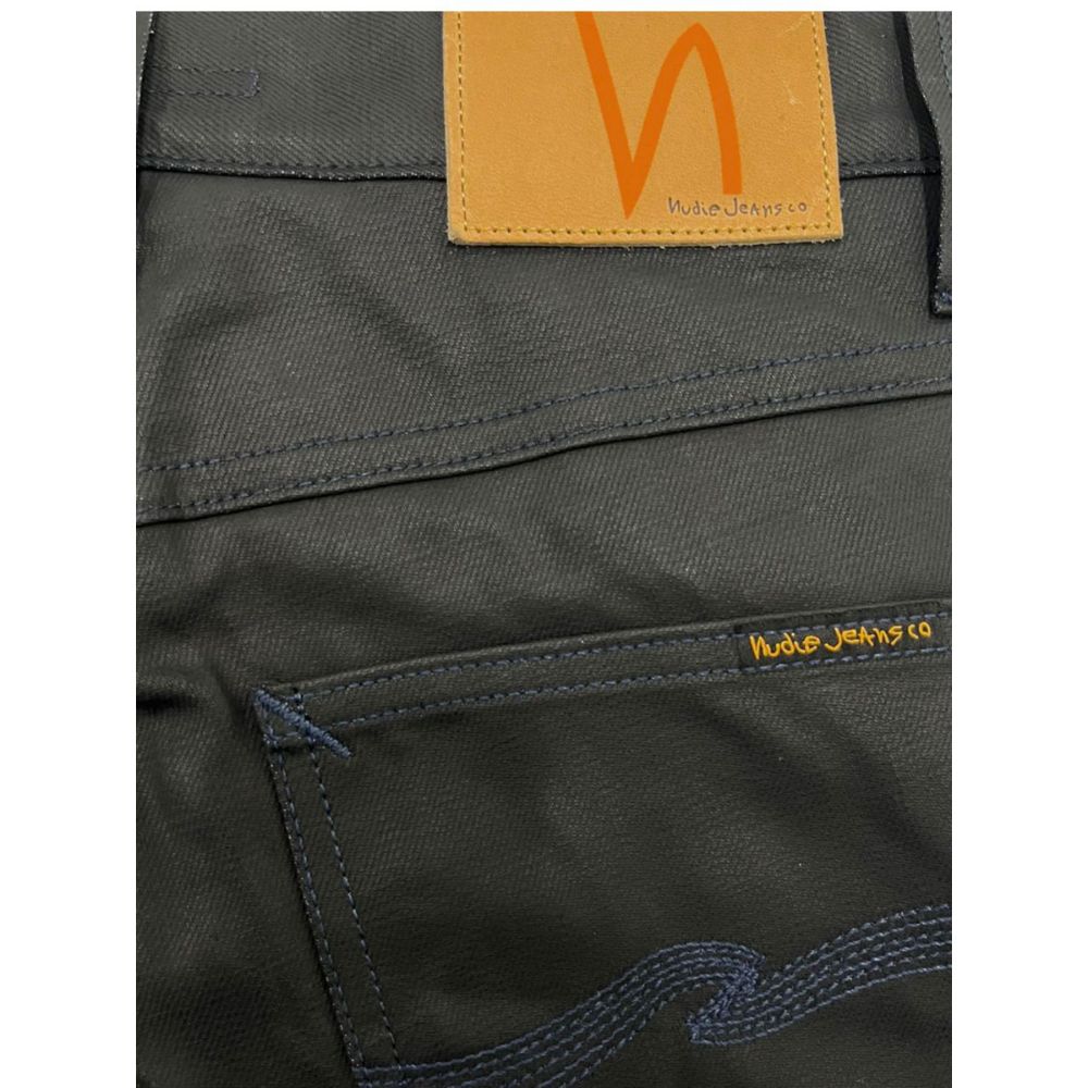 Nudie Jeans "Black Cotton Men Jeans"