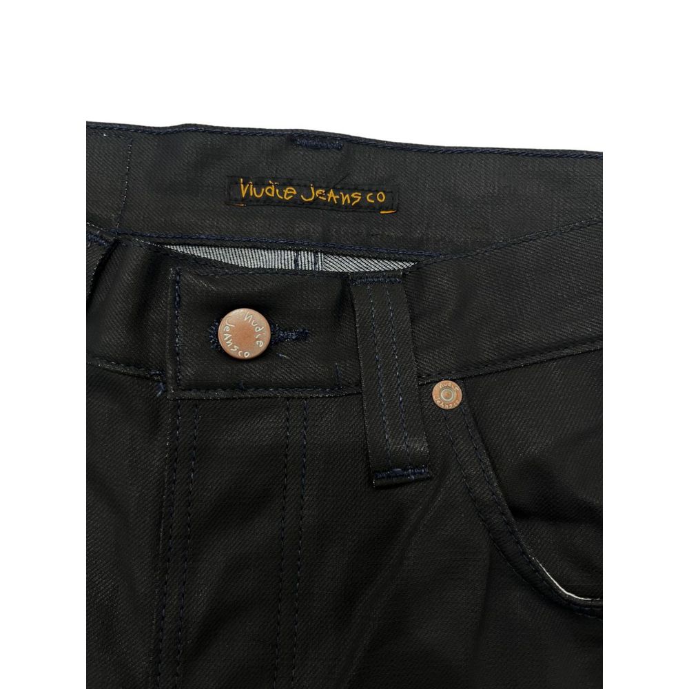 Nudie Jeans "Black Cotton Men Jeans"
