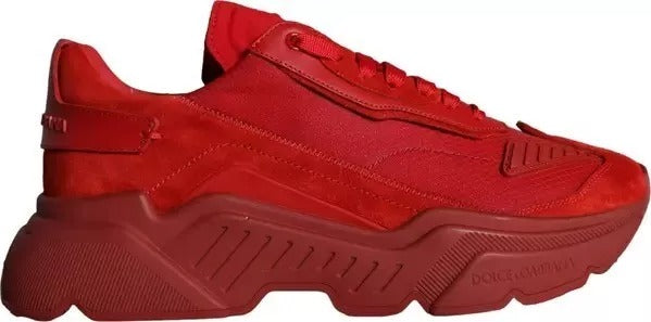 Dolce & Gabbana røde skinn Daymaster lave sneakers