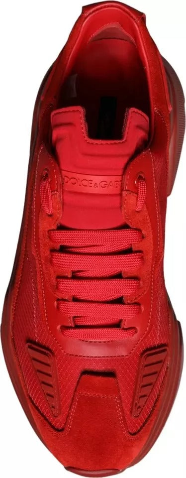 Dolce & Gabbana røde skinn Daymaster lave sneakers