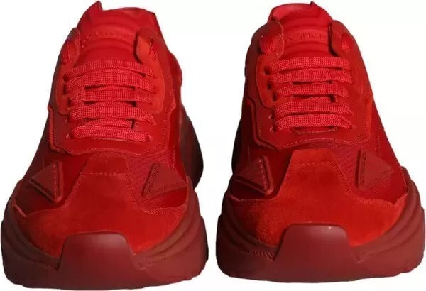 Dolce & Gabbana røde skinn Daymaster lave sneakers