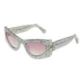 GCDS Silver Acetate Sunglasses