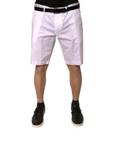 Dolce & Gabbana hvite chinos i bomull med stretch, casual shorts