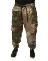 Dolce & Gabbana Flerfargede Patchwork Herre Joggebukser