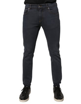 Dolce & Gabbana mørkegrå bomulls skinny denimjeans