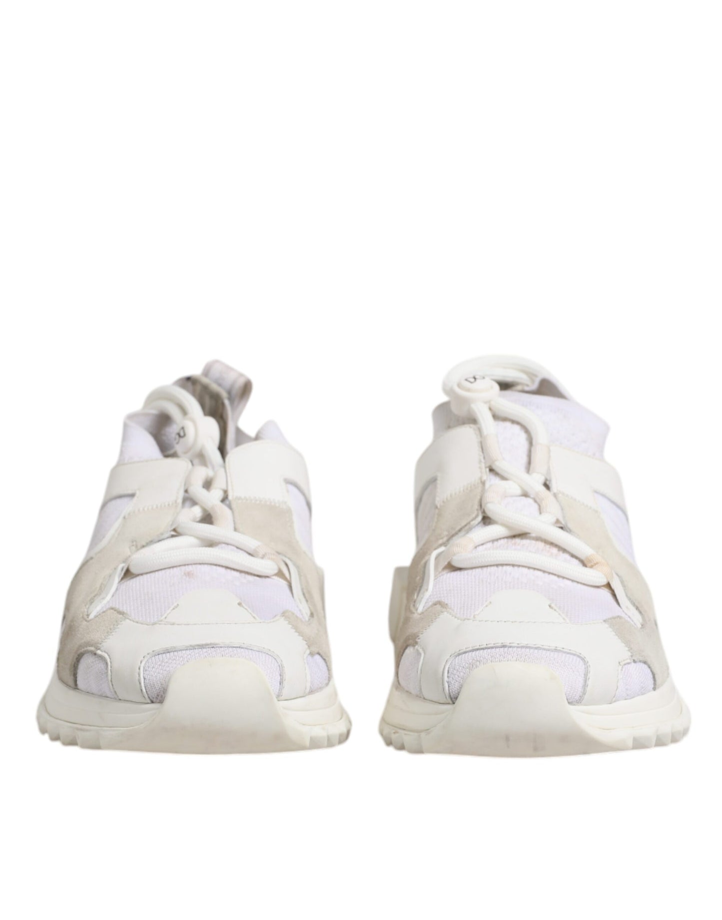 Dolce & Gabbana Hvite Mesh Sorrento Trekking Sneakers Sko
