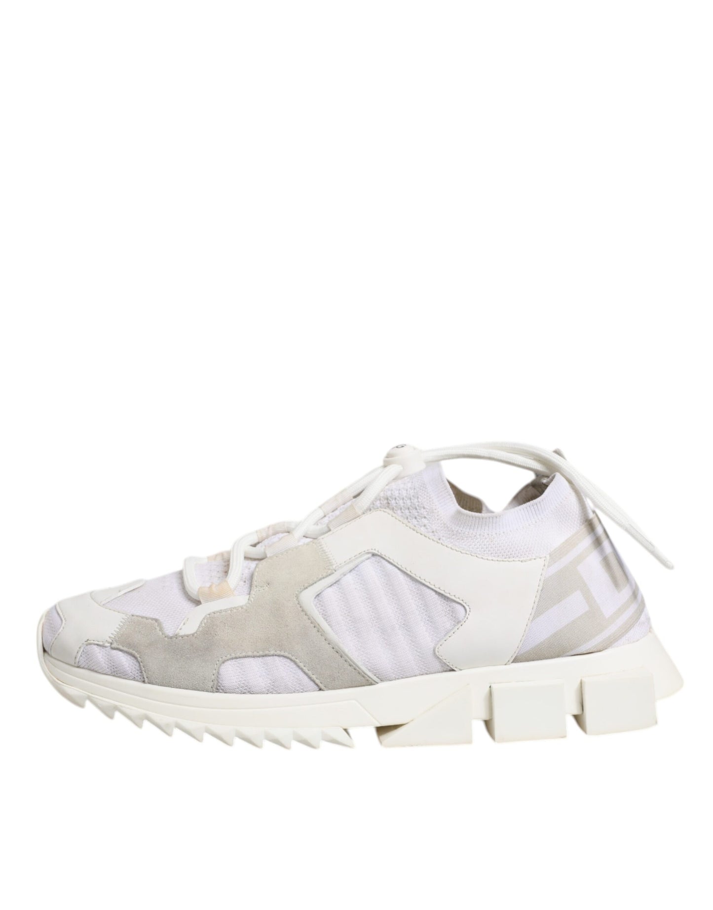 Dolce & Gabbana Hvite Mesh Sorrento Trekking Sneakers Sko