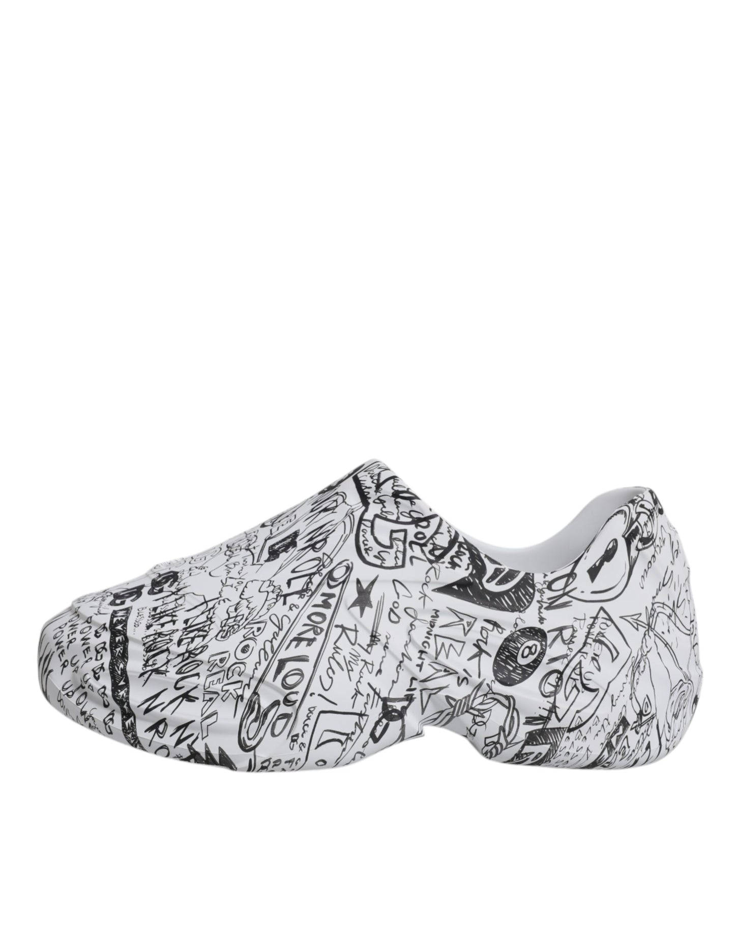 Dolce & Gabbana Vita Svarta Graffiti Daymaster Sneakers Skor