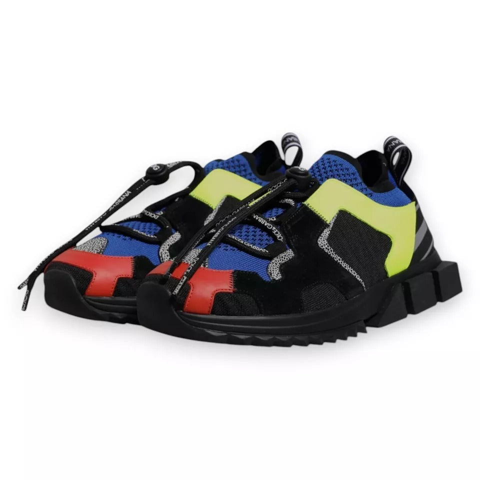 Dolce & Gabbana flerfargede lave Sorrento-sneakers