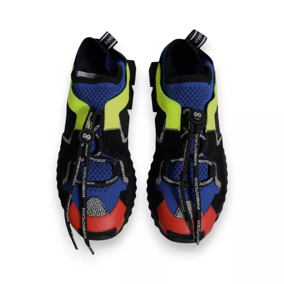 Dolce & Gabbana flerfargede lave Sorrento-sneakers