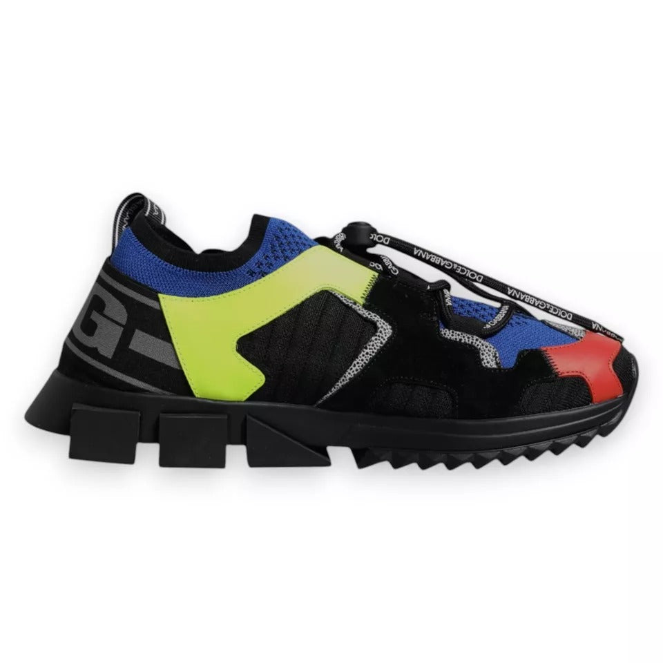 Dolce & Gabbana flerfargede lave Sorrento-sneakers