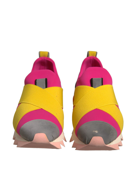 Dolce & Gabbana Flerfargede Neopren Elastiske Ibiza Sneakers Sko