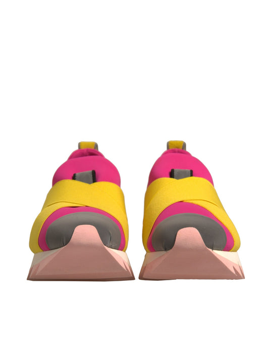 Dolce & Gabbana Flerfargede Neopren Elastiske Ibiza Sneakers Sko