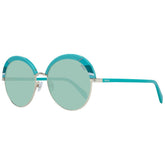 Emilio Pucci Turquoise Metal & Plastic Sunglasses