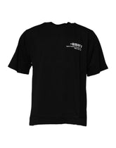 Dolce & Gabbana svart Amore leopard bomulls-T-skjorte med rund hals