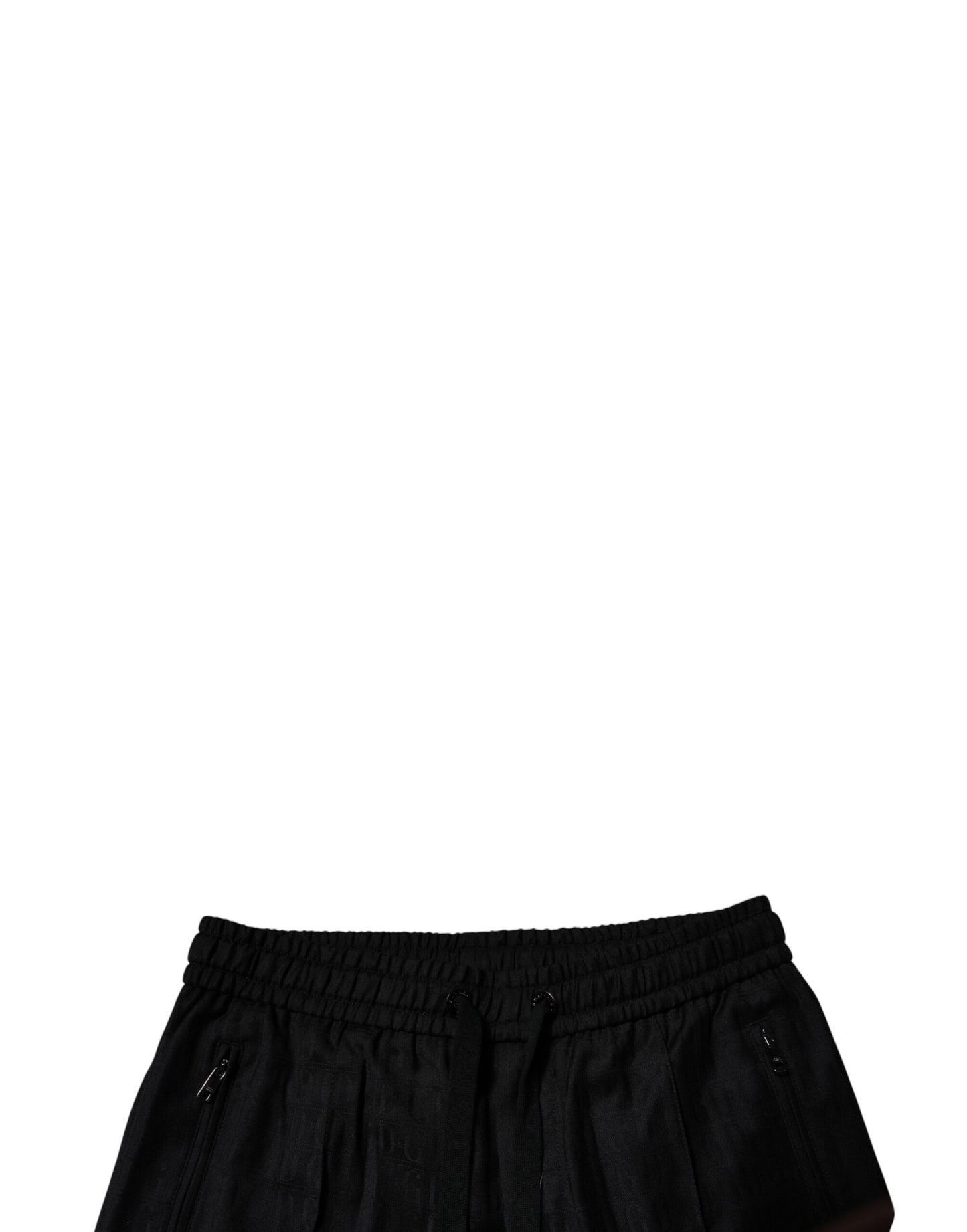 Dolce & Gabbana svarta joggingbyxor i ull