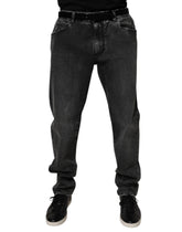 Dolce & Gabbana svarte bomullsstretch skinny herrejeans