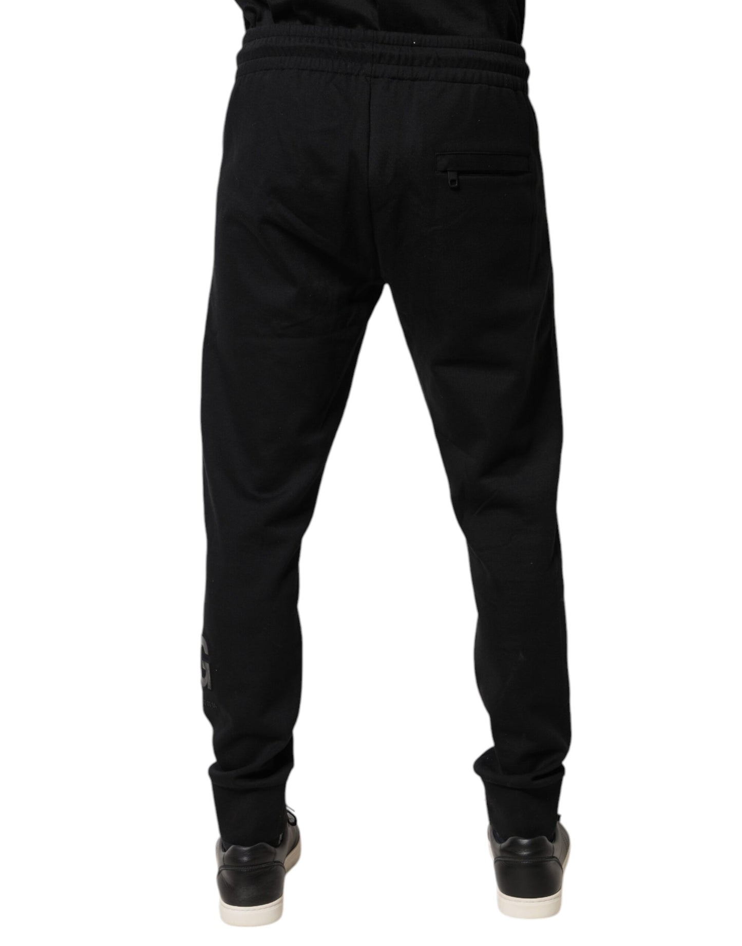 Dolce & Gabbana svarta joggingbyxor i bomull