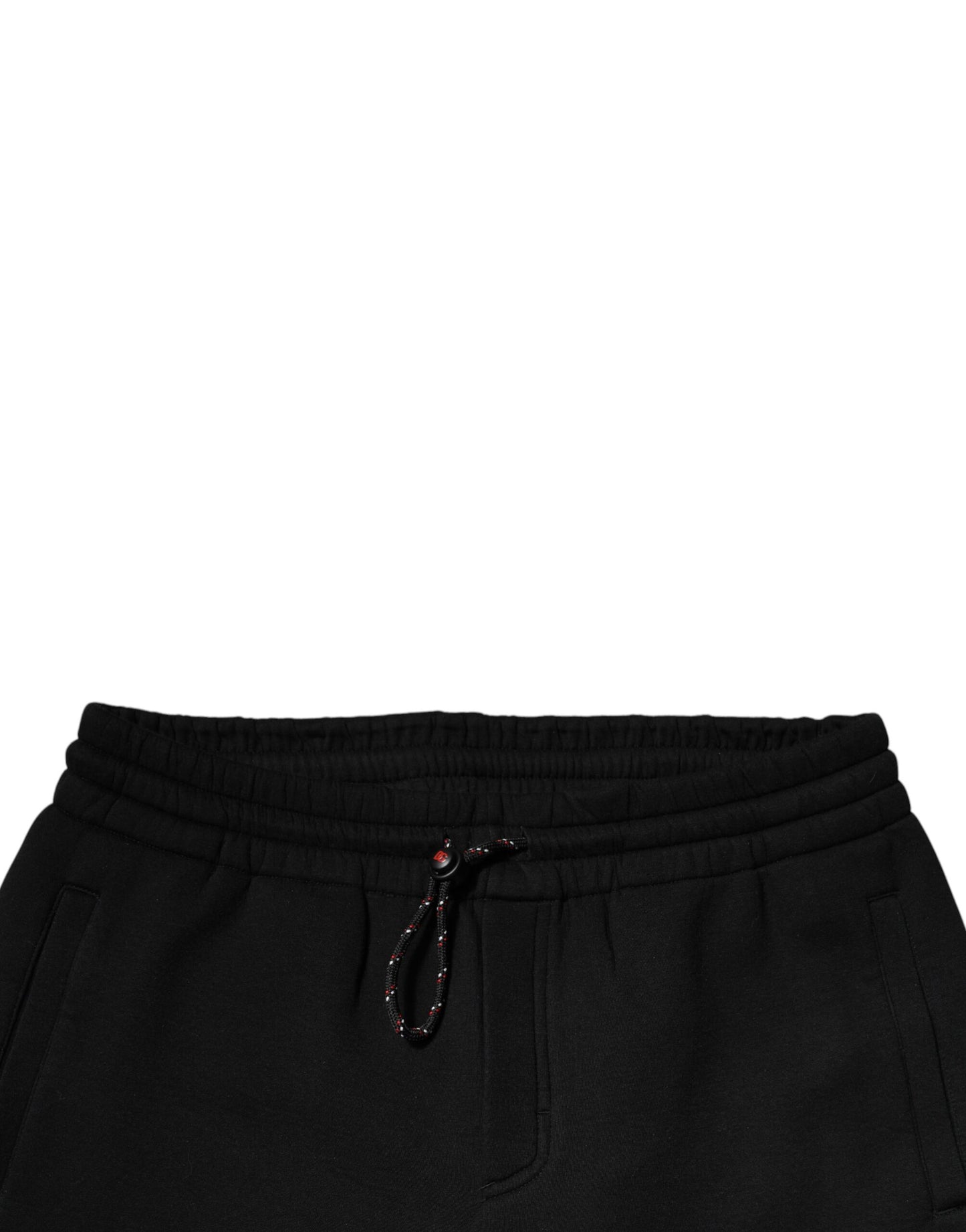 Dolce & Gabbana Svarta Joggingbyxor i Bomull med Logotypmärke