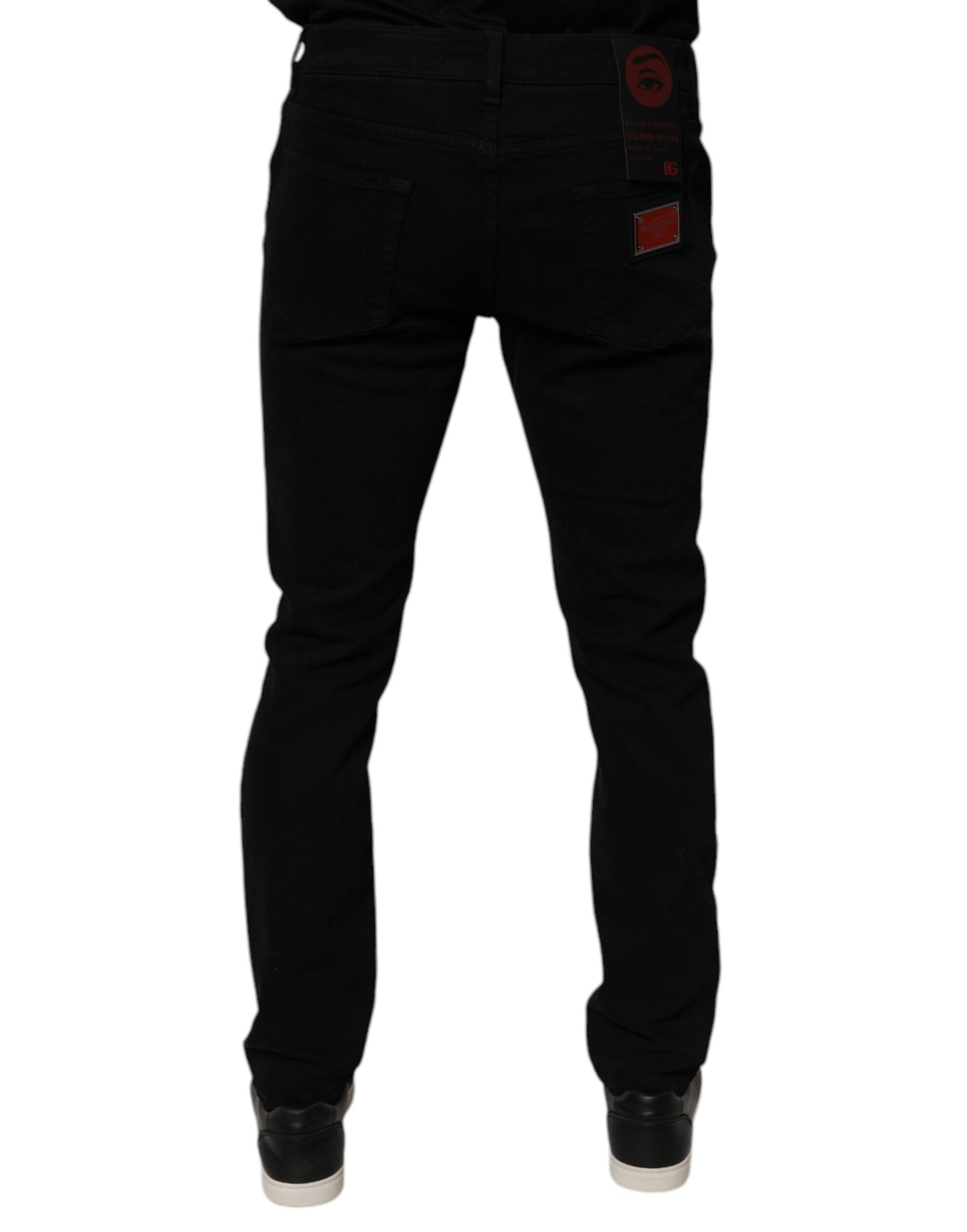 Dolce & Gabbana Svarta Skinny Jeans i Bomull för Herrar