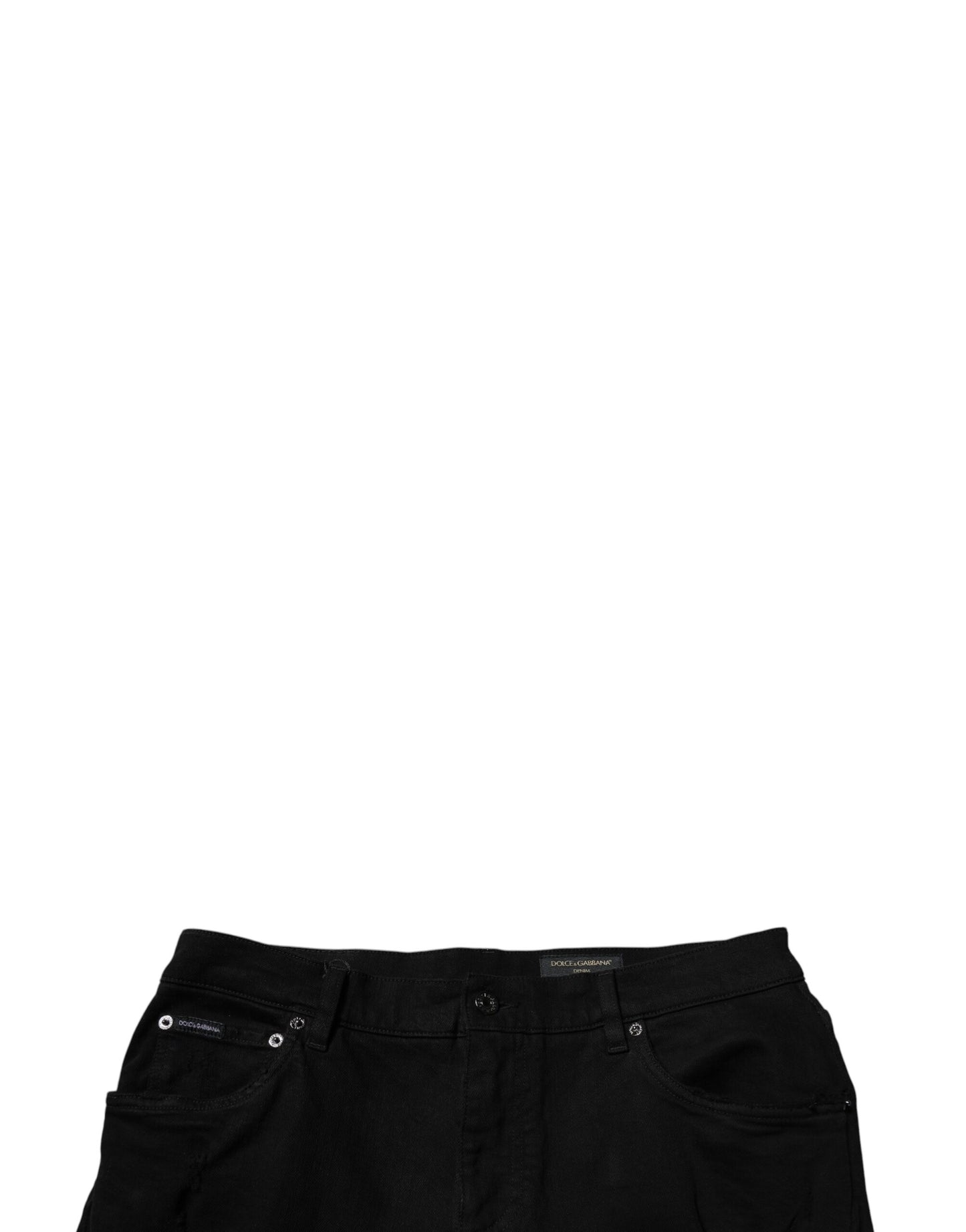 Dolce & Gabbana Svarta Skinny Jeans i Bomull för Herrar