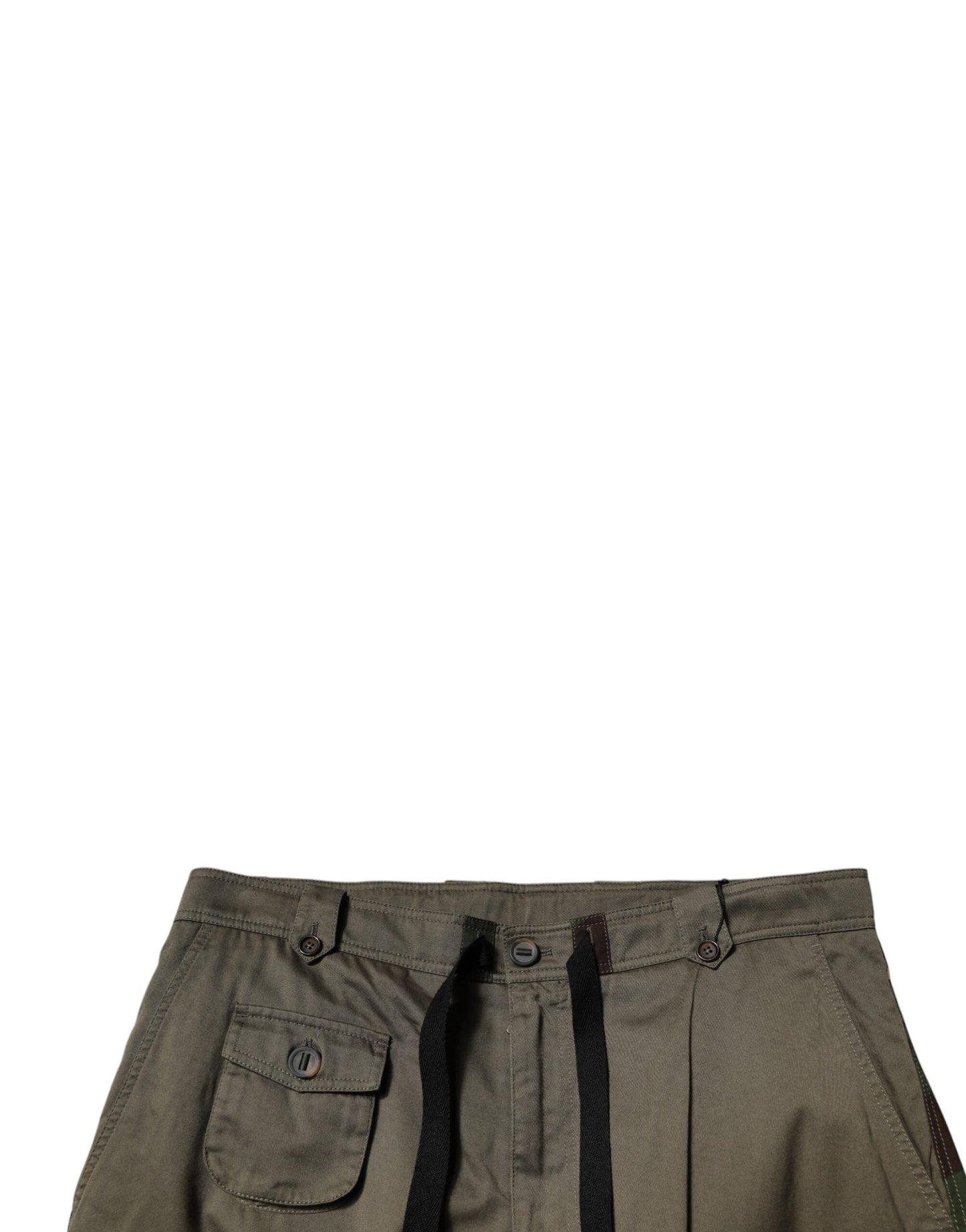 Dolce & Gabbana Flerfargede Patchwork Kamuflasje Cargobukser
