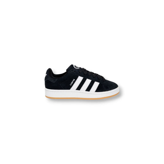 Adidas svart mocka läder sneaker