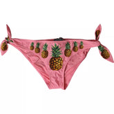 Dolce & Gabbana Rosa Ananas Badedrakt Bikini Truse Badetøy