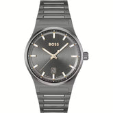 Hugo Boss Gray Stainless Steel Dress Watch
