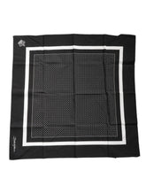 Dolce & Gabbana Black Polka Dots Cotton Handkerchief Scarf