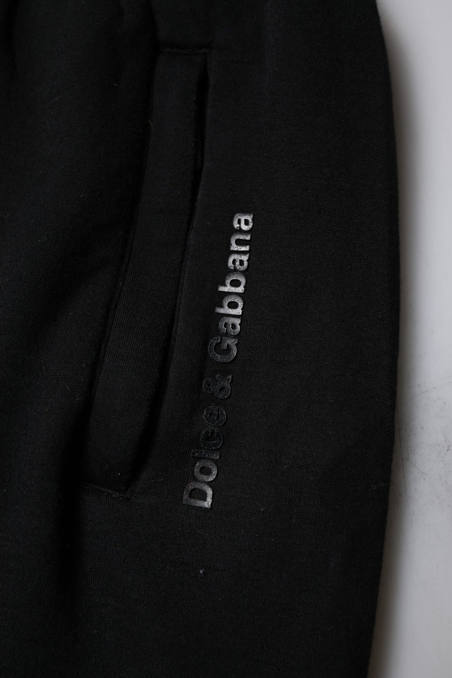 Dolce & Gabbana Svarta Joggingbyxor i Bomullsblandning för Herrar