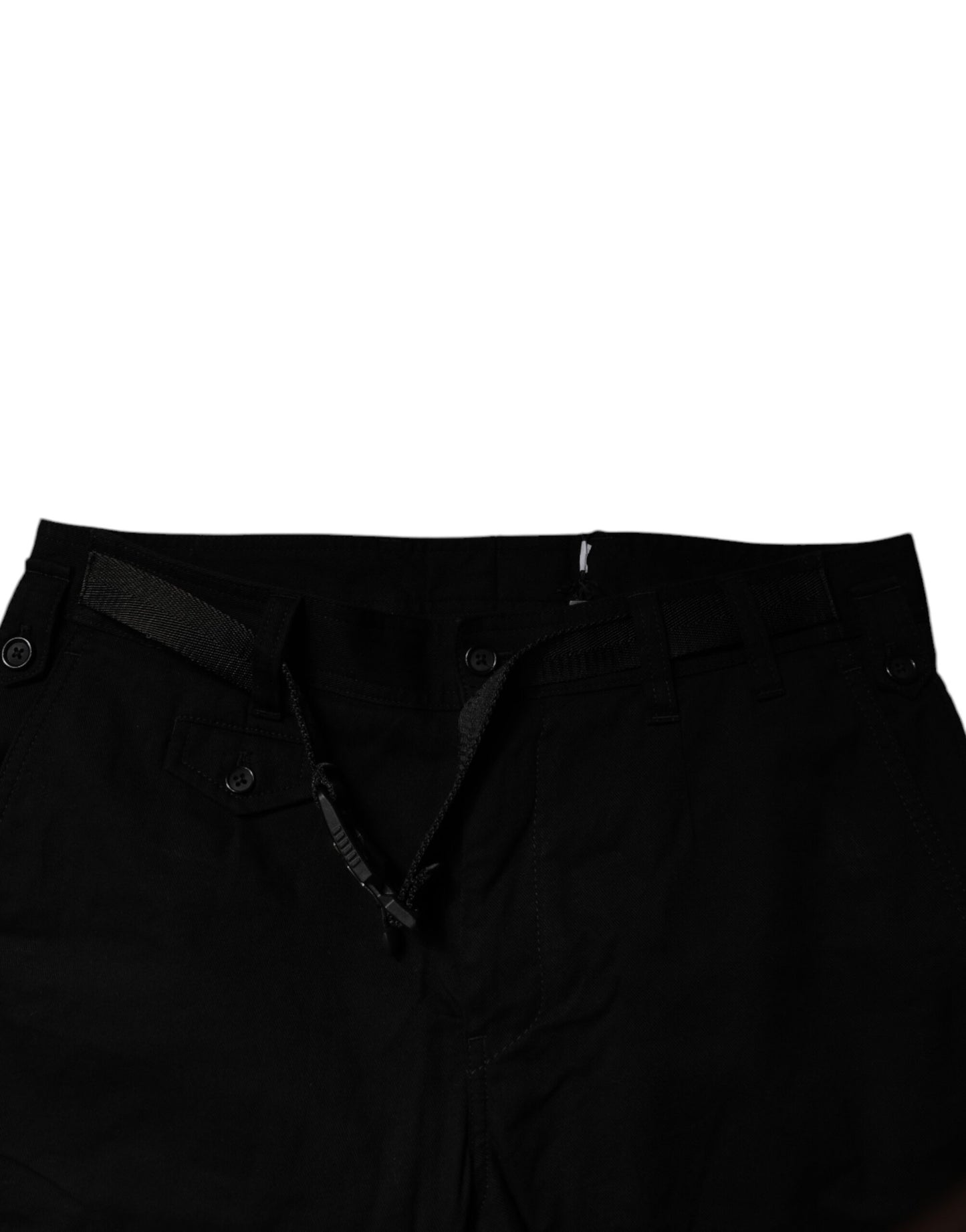 Dolce & Gabbana svarta bomullsstretchiga skinny cargojeans