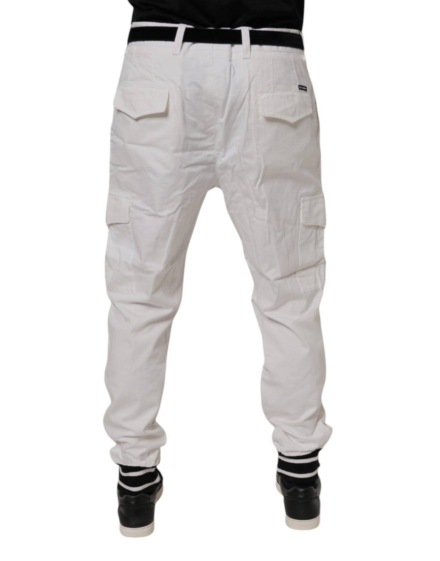 Dolce & Gabbana Vita Bomull Jogger Cargo Skinny Byxor