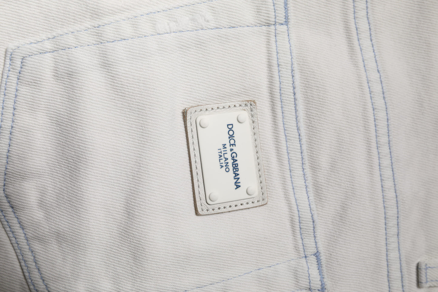 Dolce & Gabbana Vita Bomullsstretchiga Skinny Slim Denim Jeans